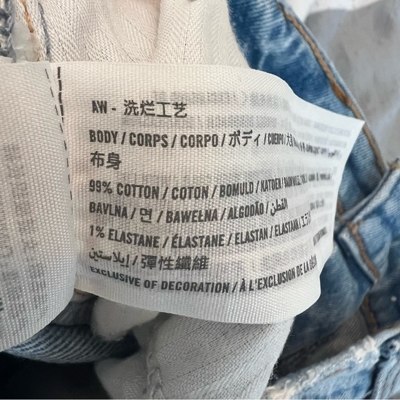 Abercrombie & Fitch 90’s Straight Ultra High Rise Jeans Distressed 28 Reg - Picture 8 of 12